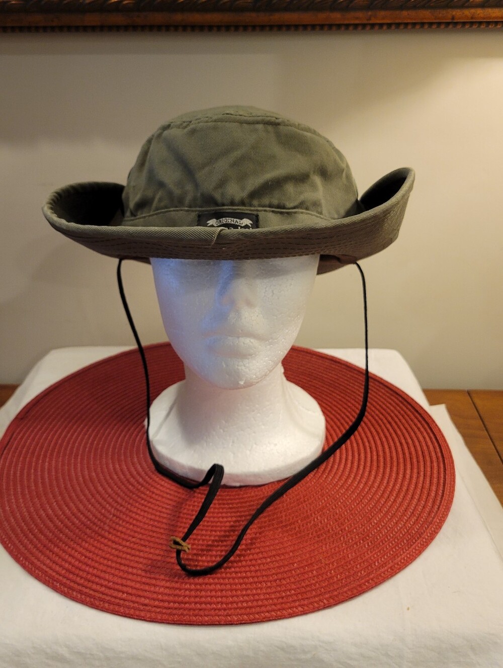 ⚫️EUC~ PANAMA JACK  Olive Green Outdoor Boonie Hat